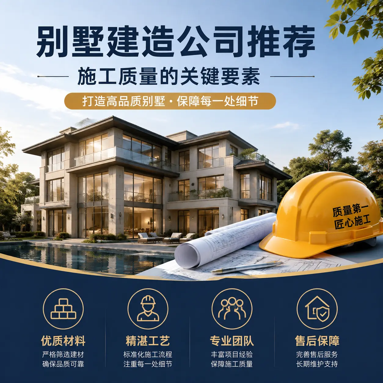 别墅建造公司推荐: 河南 施工质量的关键要素