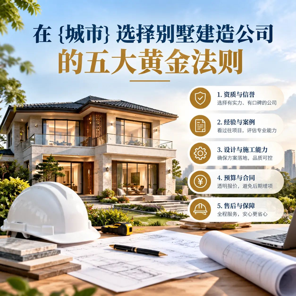 在 河南 选择别墅建造公司的五大黄金法则