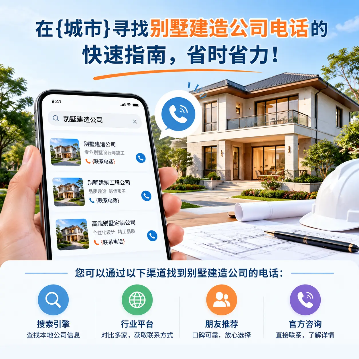 在河南寻找别墅建造公司电话的快速指南，省时省力！