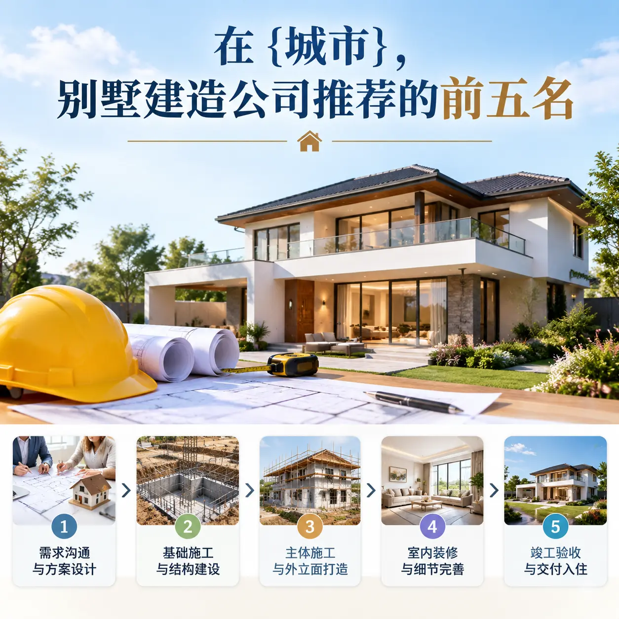 在 河南，别墅建造公司推荐的前五名