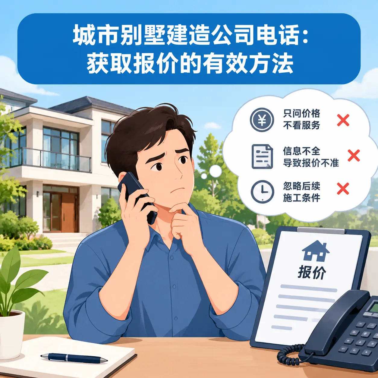河南别墅建造公司电话:获取报价的有效方法