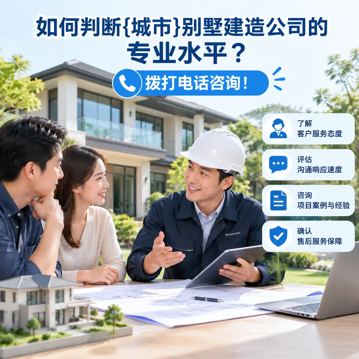 如何判断河南别墅建造公司的专业水平？拨打电话咨询！